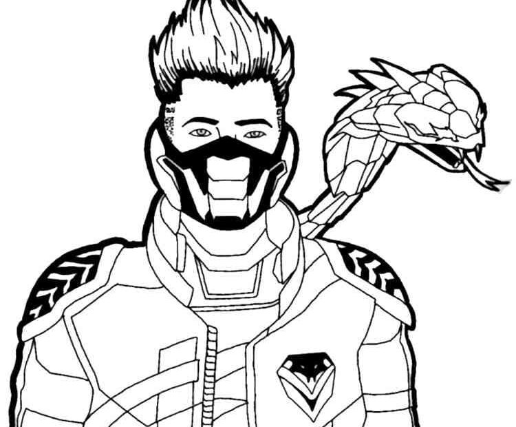Free Fire Coloring Pages Coloringlib Vrogue co