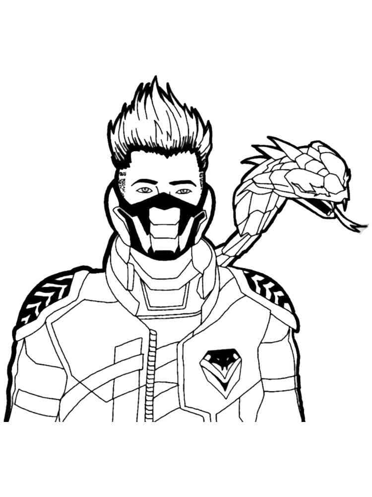 Free Fire Coloring Pages Coloringlib Vrogue co