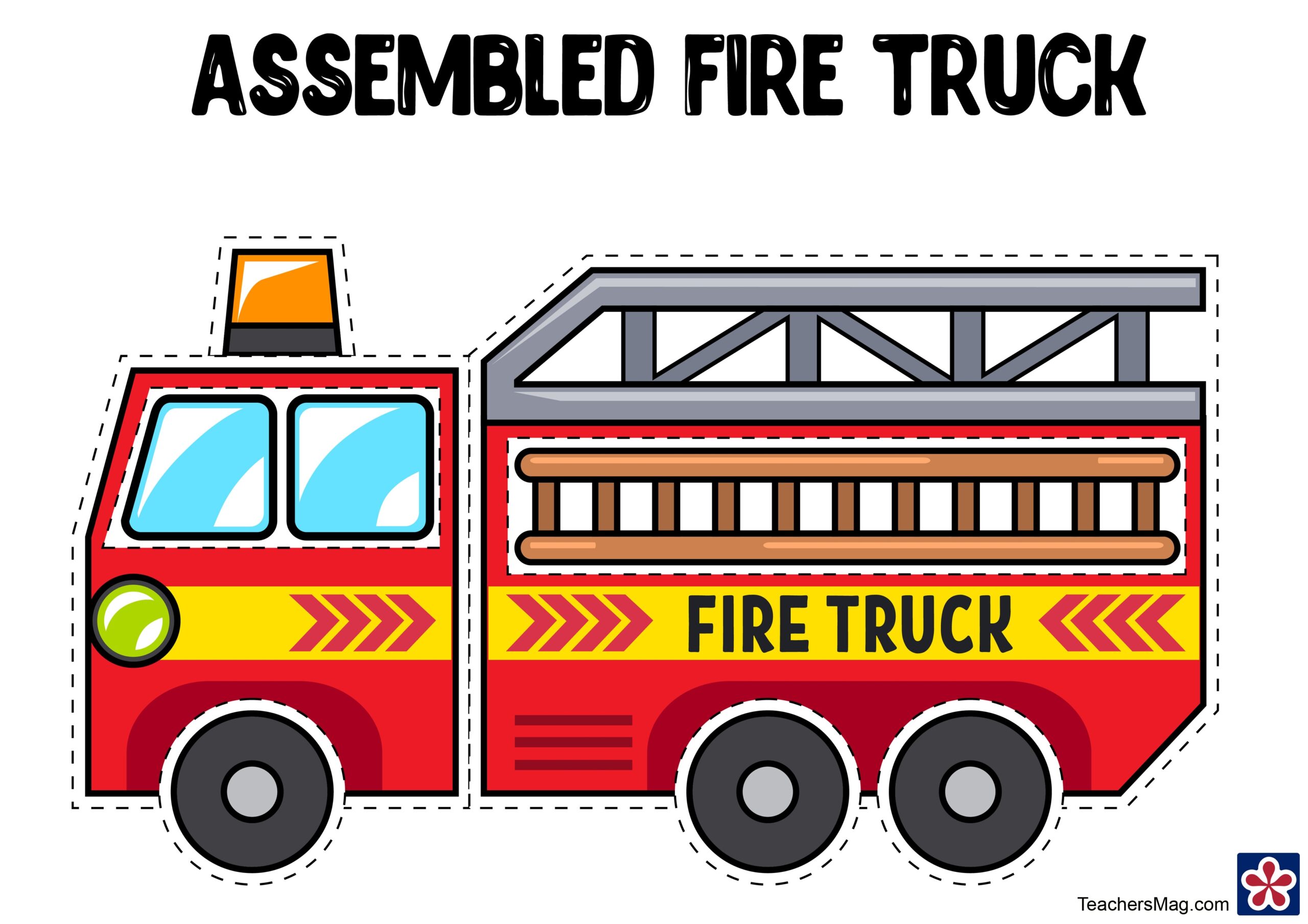 fire truck to print free