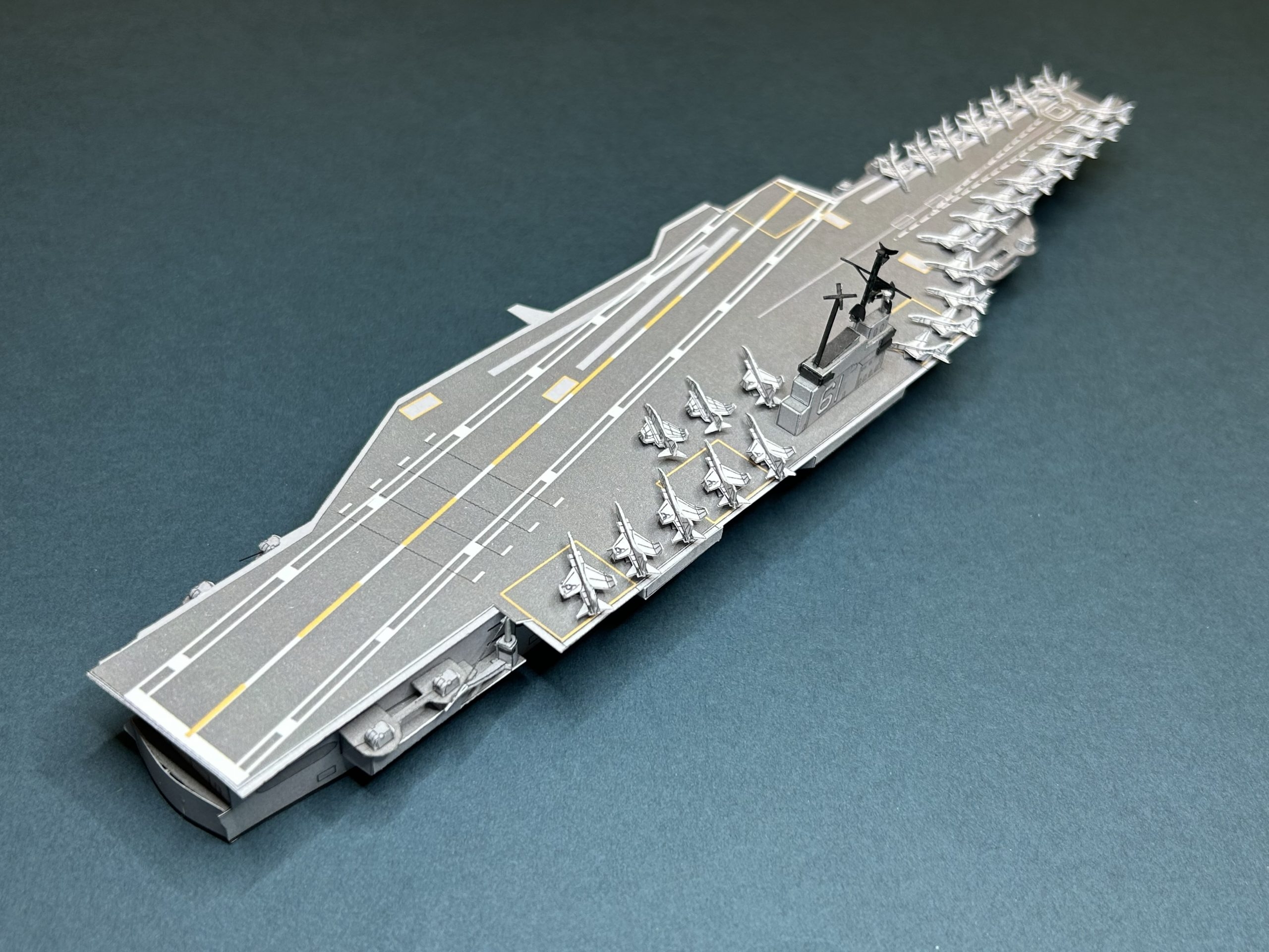 1 1250 Aircraft Carrier USS RANGER Paper Model