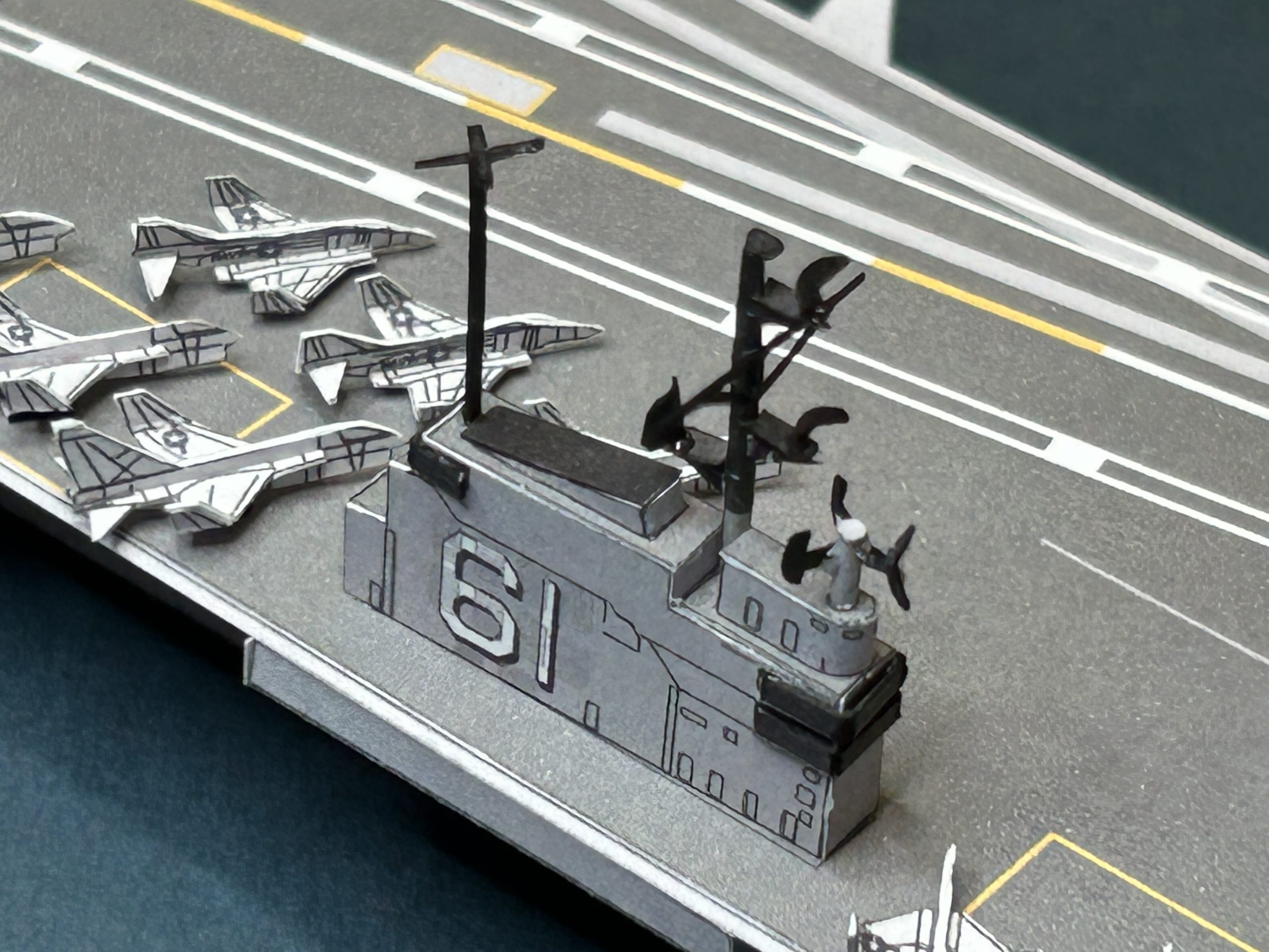 paper craft printable template aircraft carrier