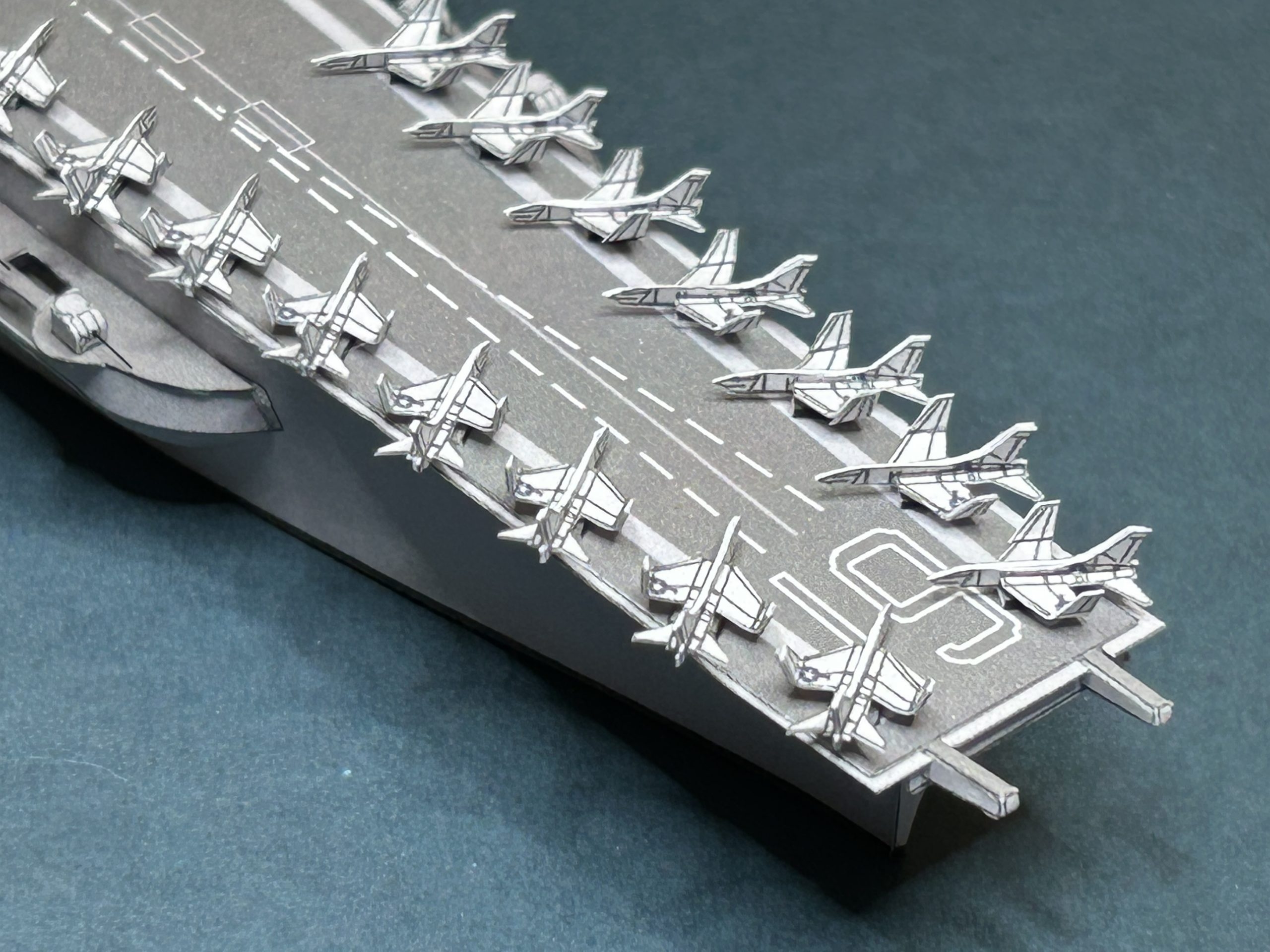 1 1250 Aircraft Carrier USS RANGER Paper Model