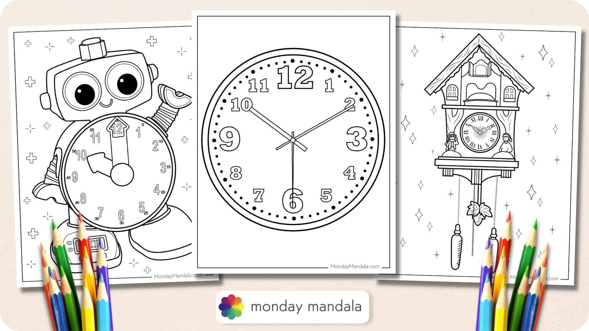 printable cuckoo clock craft template