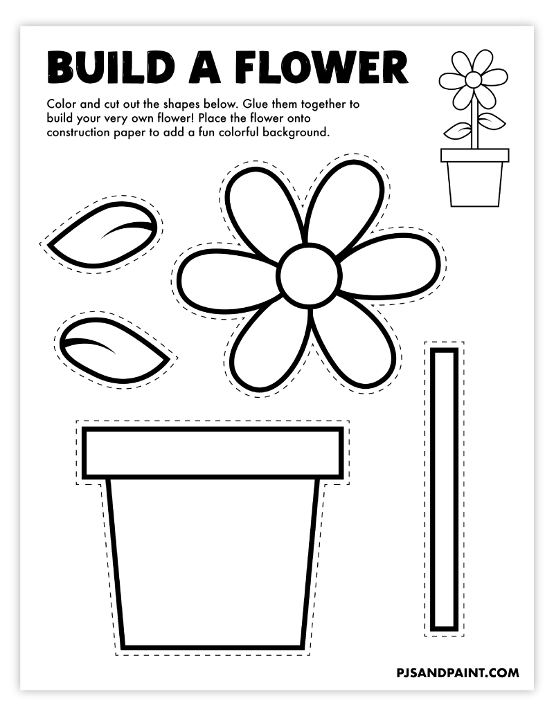 template printable spring crafts for kids