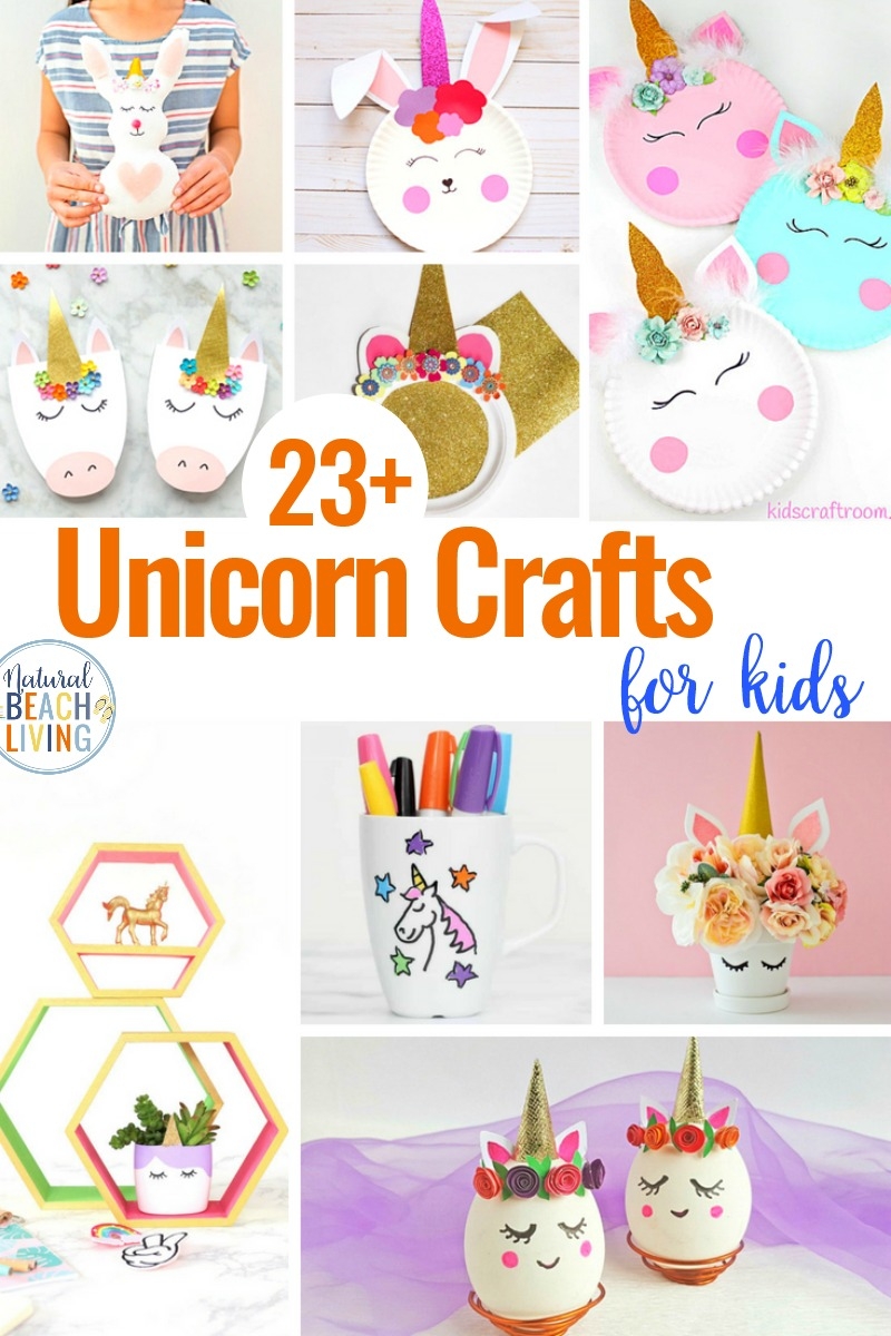 3d construction paper unicorn craft printable template