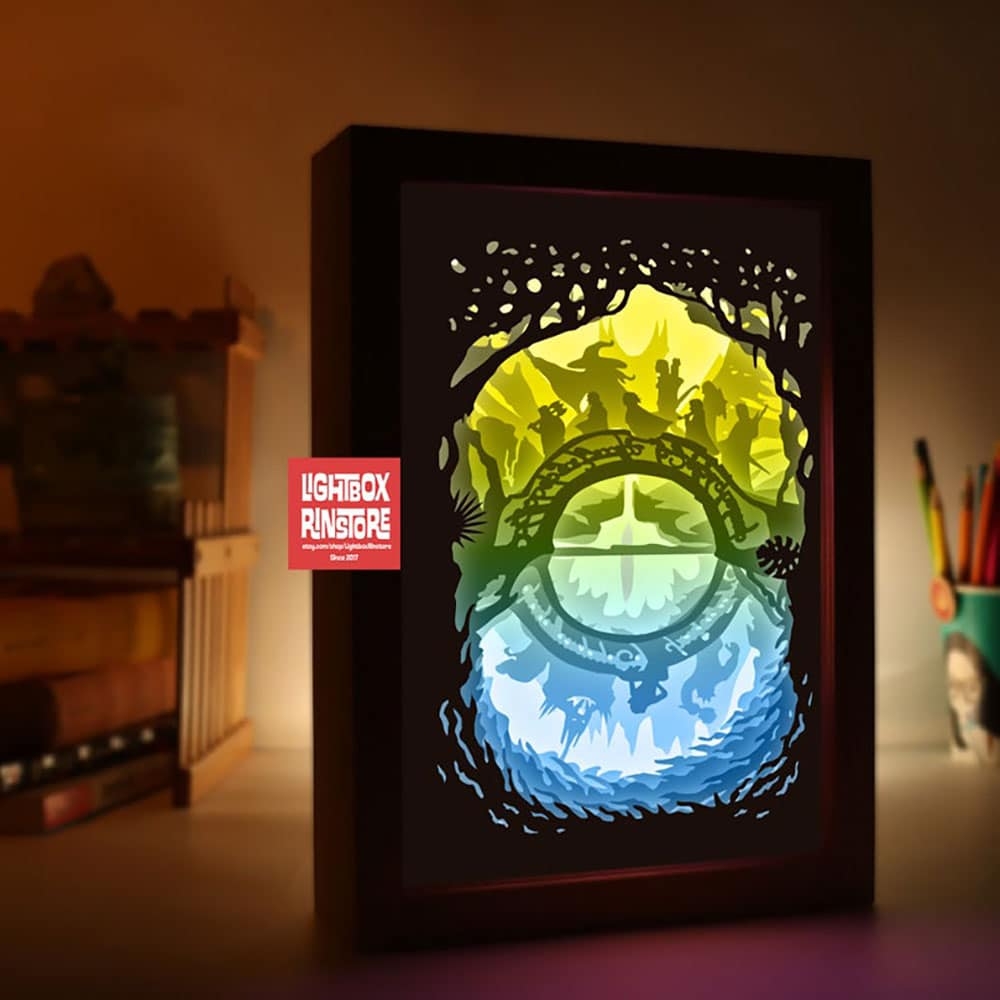  36 The Lord Of The Rings V1 3d Papercut Lightbox Templates