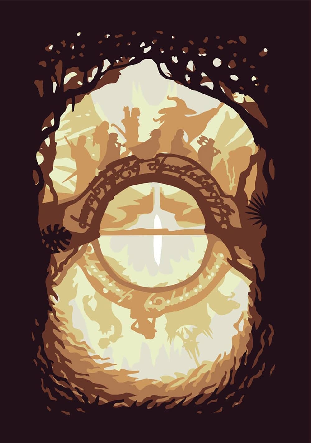  36 The Lord Of The Rings V1 3d Papercut Lightbox Templates