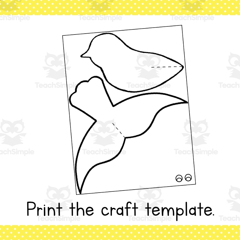 printable bird craft template