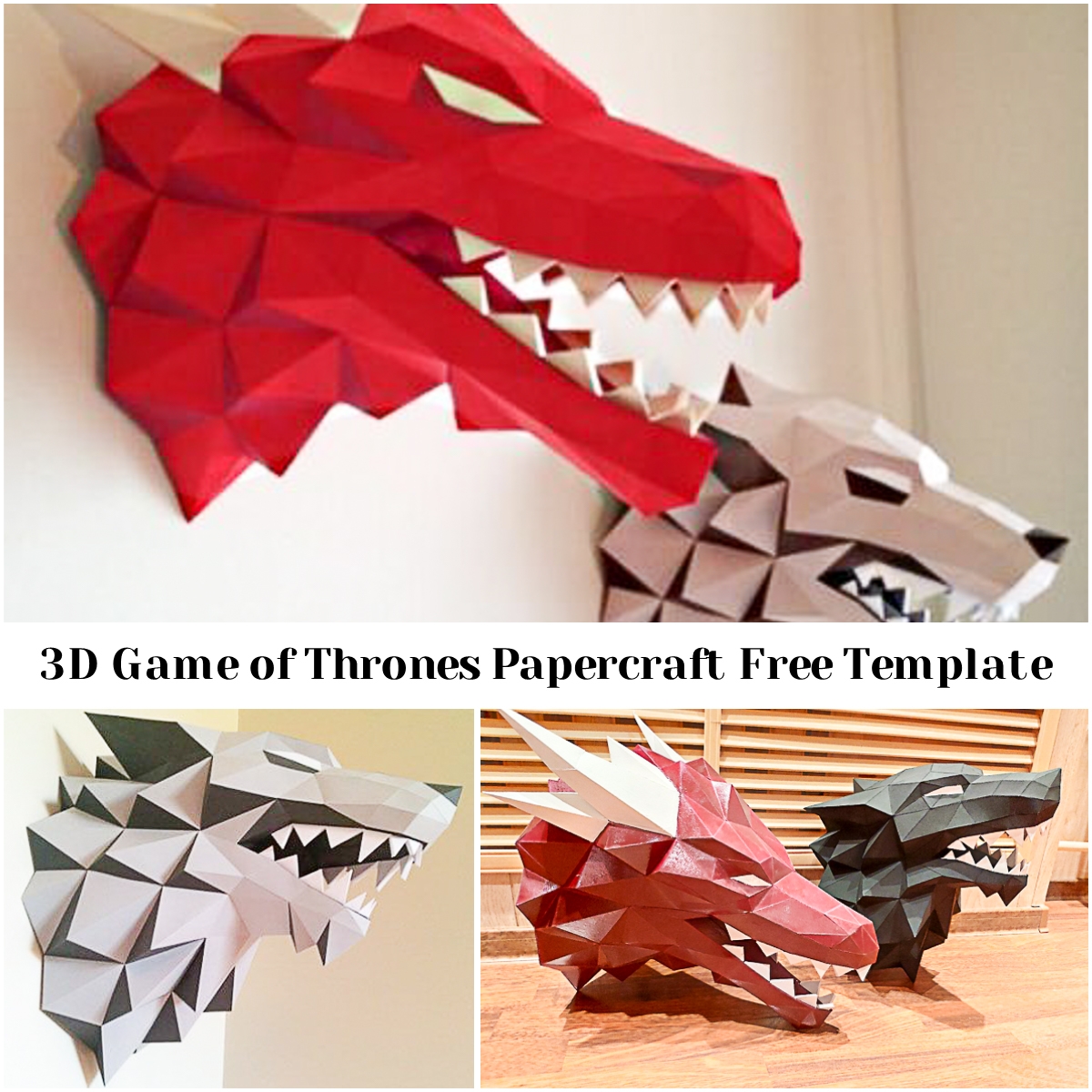 printable 3d craft templates