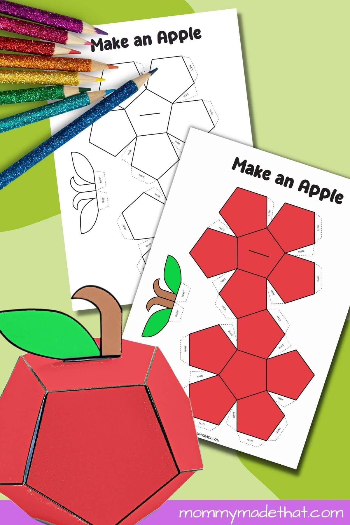 printable 3d paper craft template