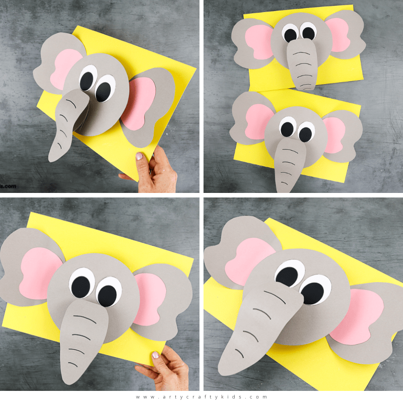 3D Paper Elephant Craft Arty Crafty Kids