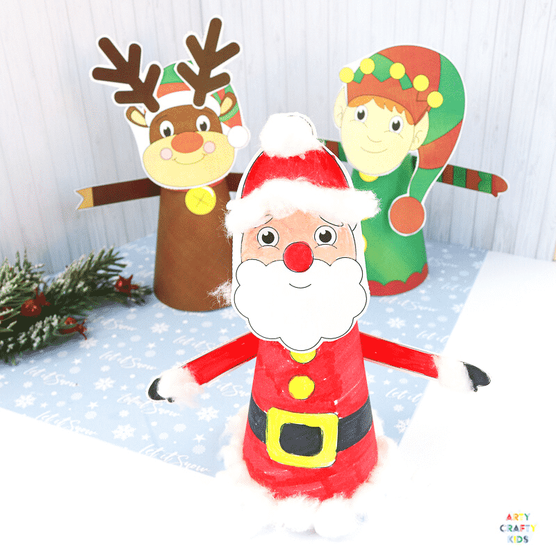 3D Printable Christmas Characters Easy Christmas Craft Arty 