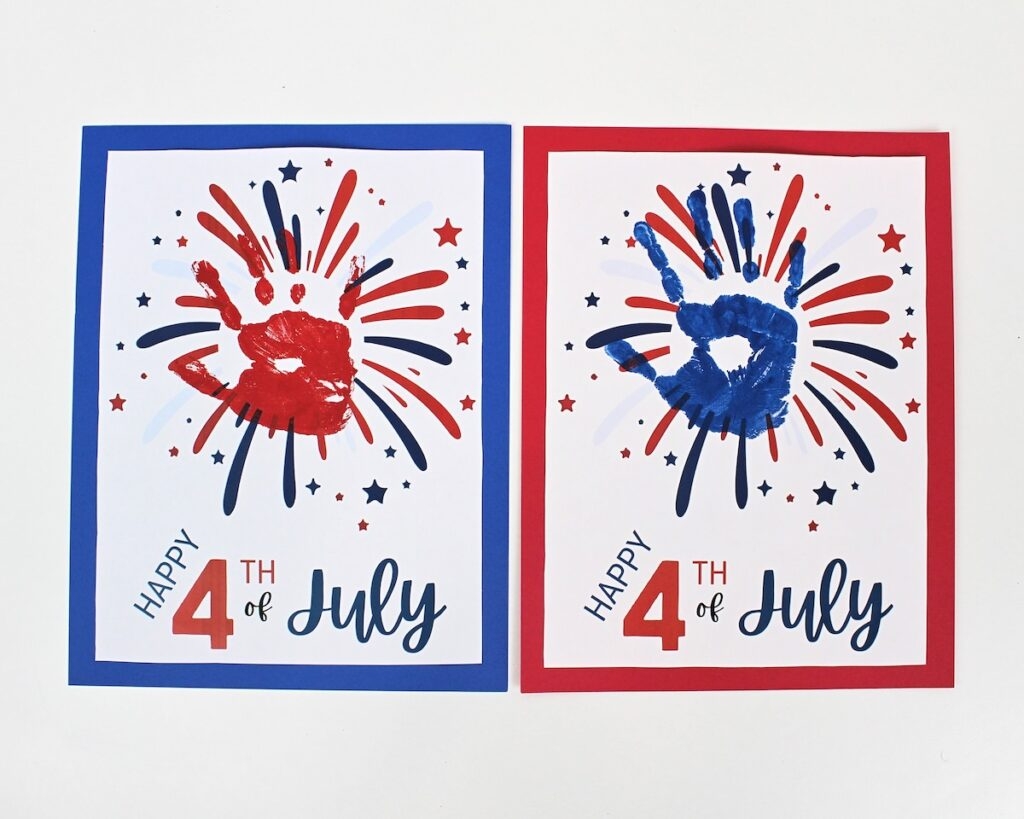 4th Of July Handprint Art