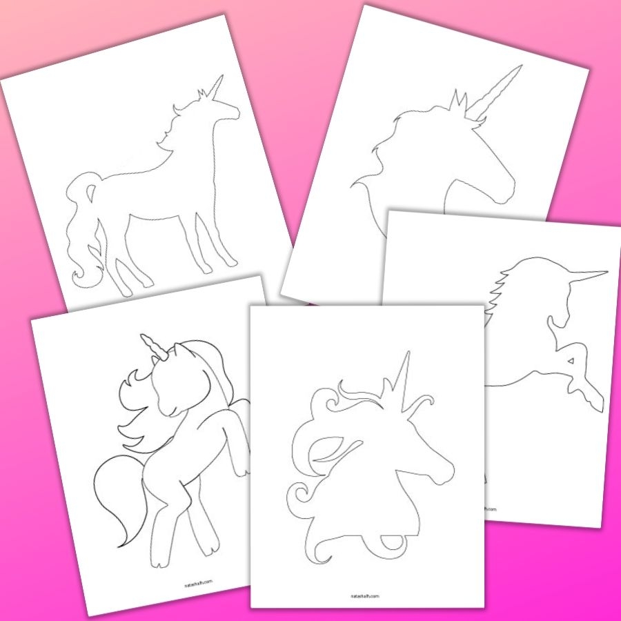 free printable unicorn craft template