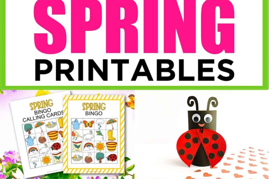 50 Free Spring Printables For Kids Made With HAPPY