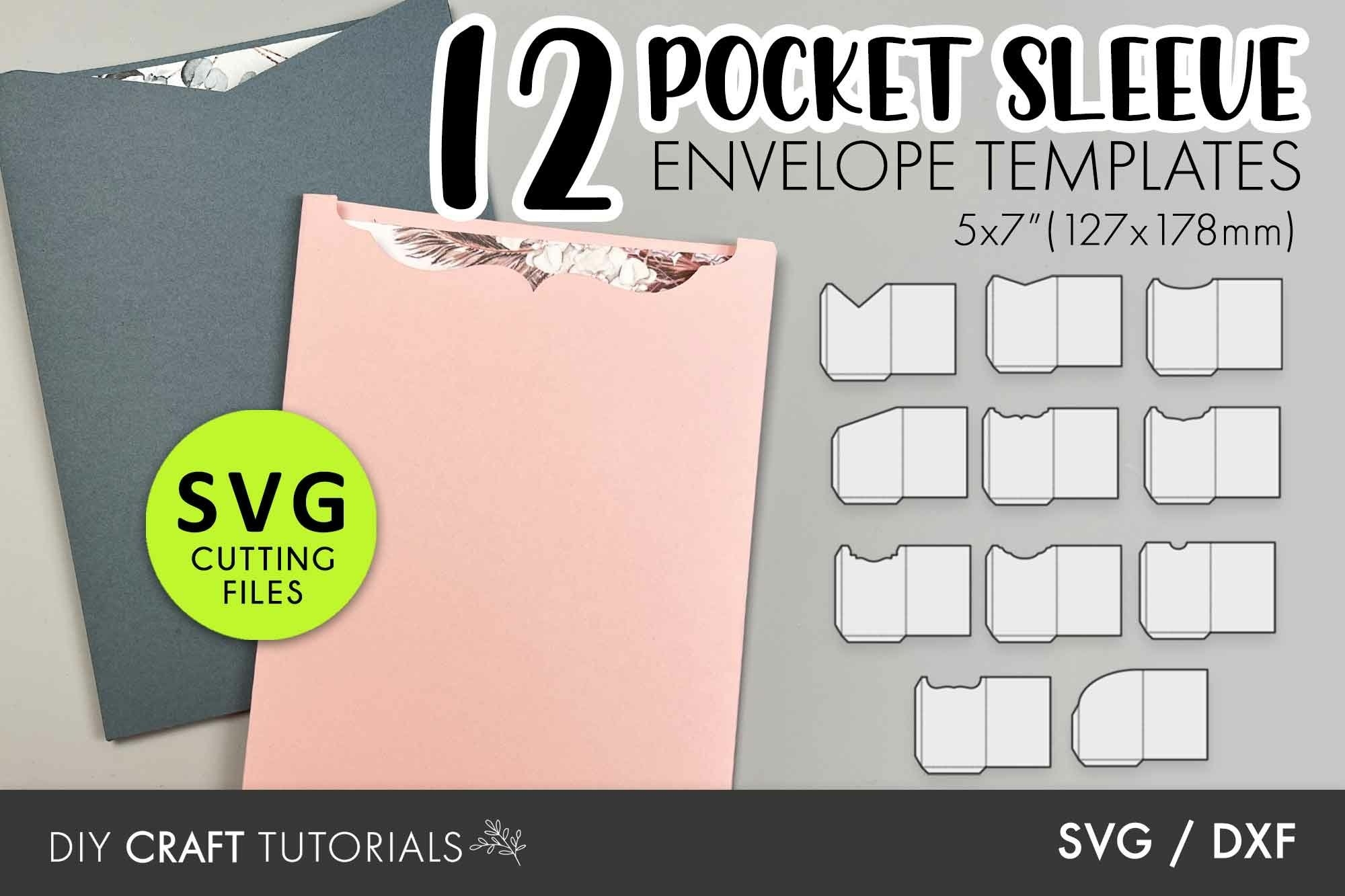 5x7 Pocket Sleeve Envelope Templates
