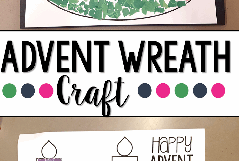 Advent Wreath Rip Art Craft Sara J Creations