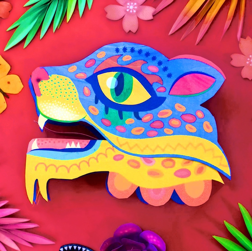 Alebrije Jaguar Puppet Craft Get Creative Today Happythought