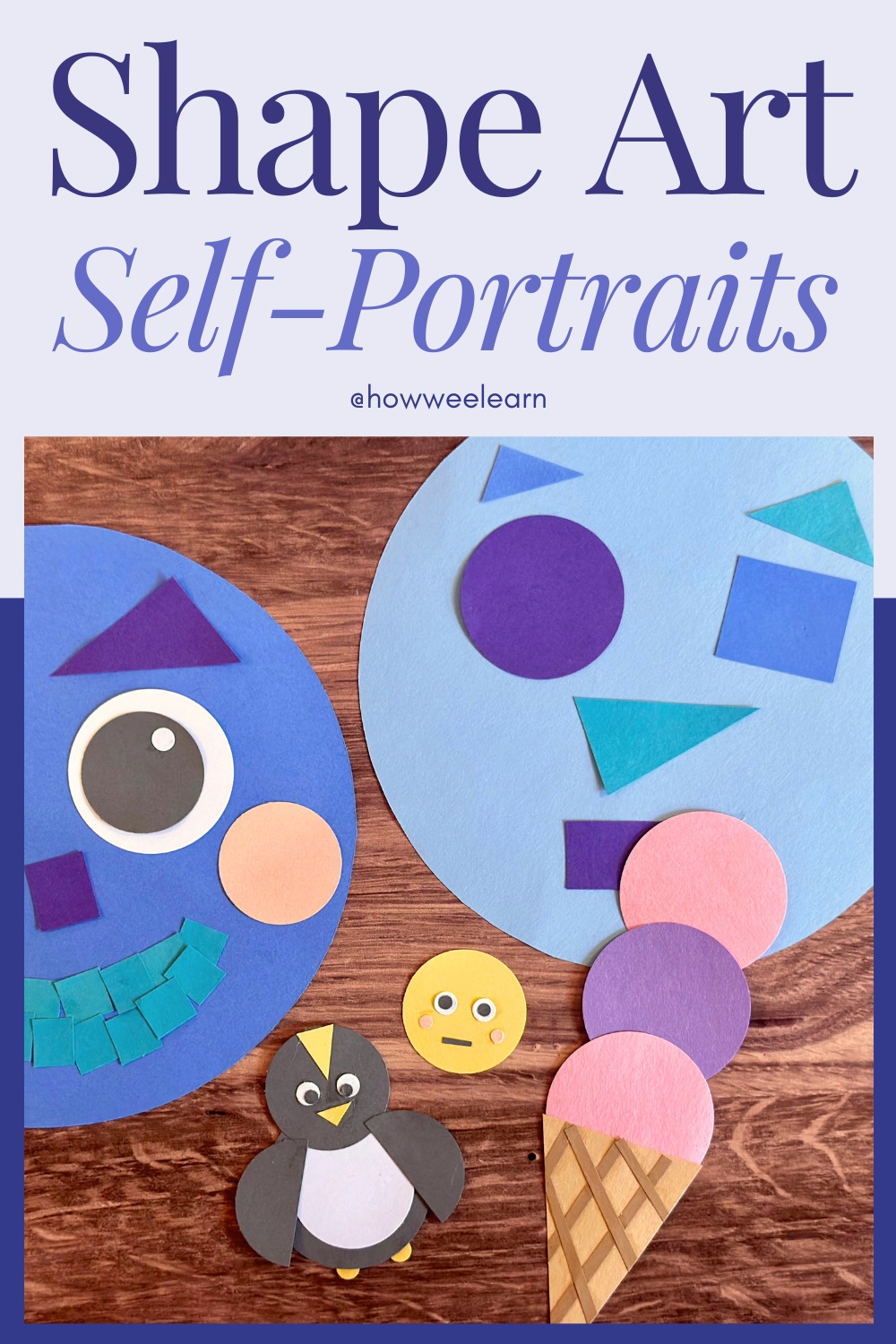 All About Me Craft Shape Self Portraits How Wee Learn