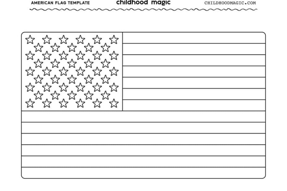 American Flag Printable Childhood Magic