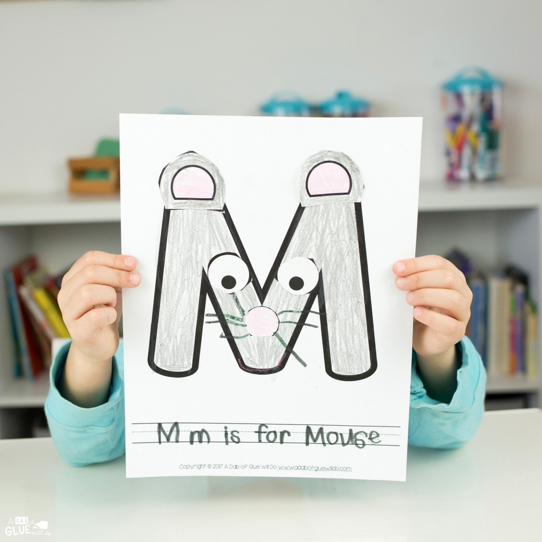 Animal Alphabet M Is For Mouse Craft 