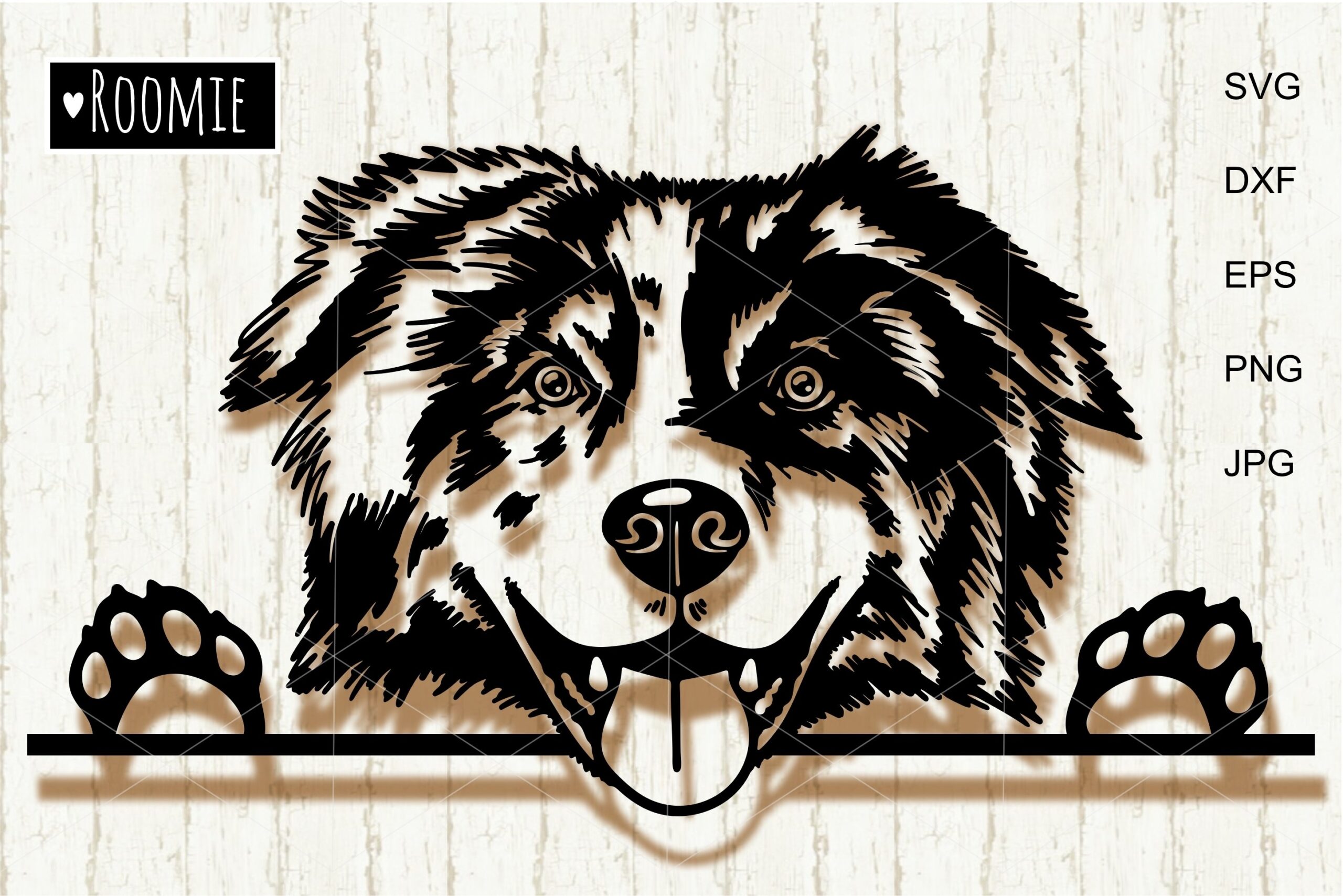 dog templates printable crafts australian shepherd