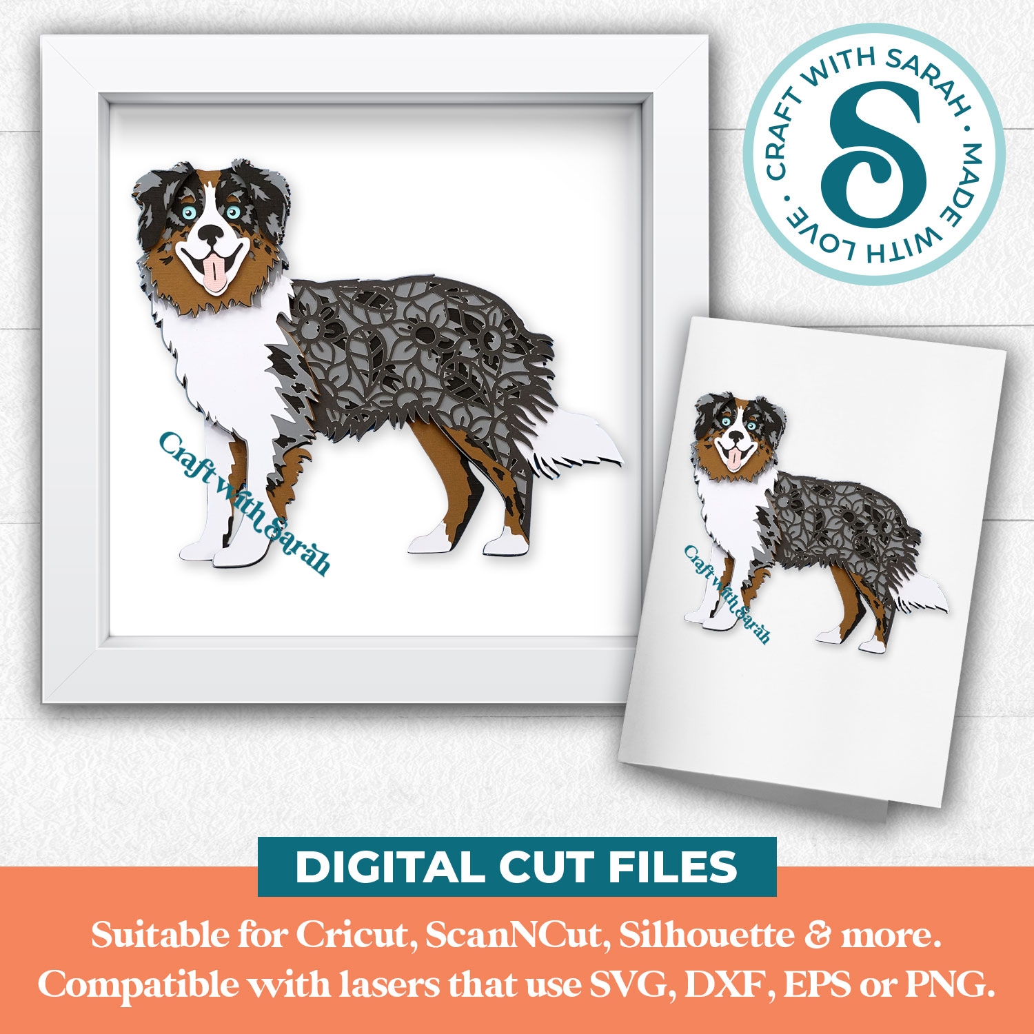Australian Shepherd SVG Version 2 Craft With Sarah