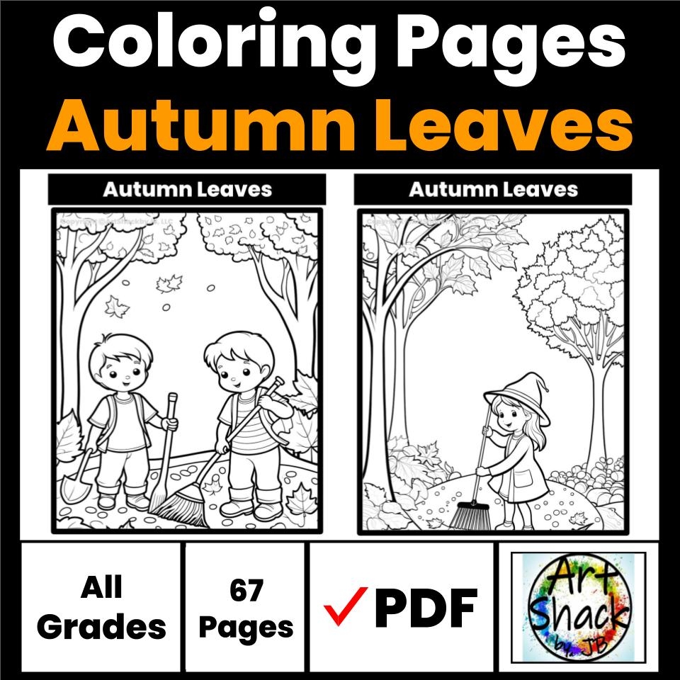 Autumn Leaves Coloring Pages Summer Craft U0026 Back To School Activities Classful