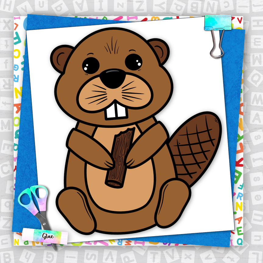 Beaver Craft Letter B Oregon State Symbols New York State Symbols