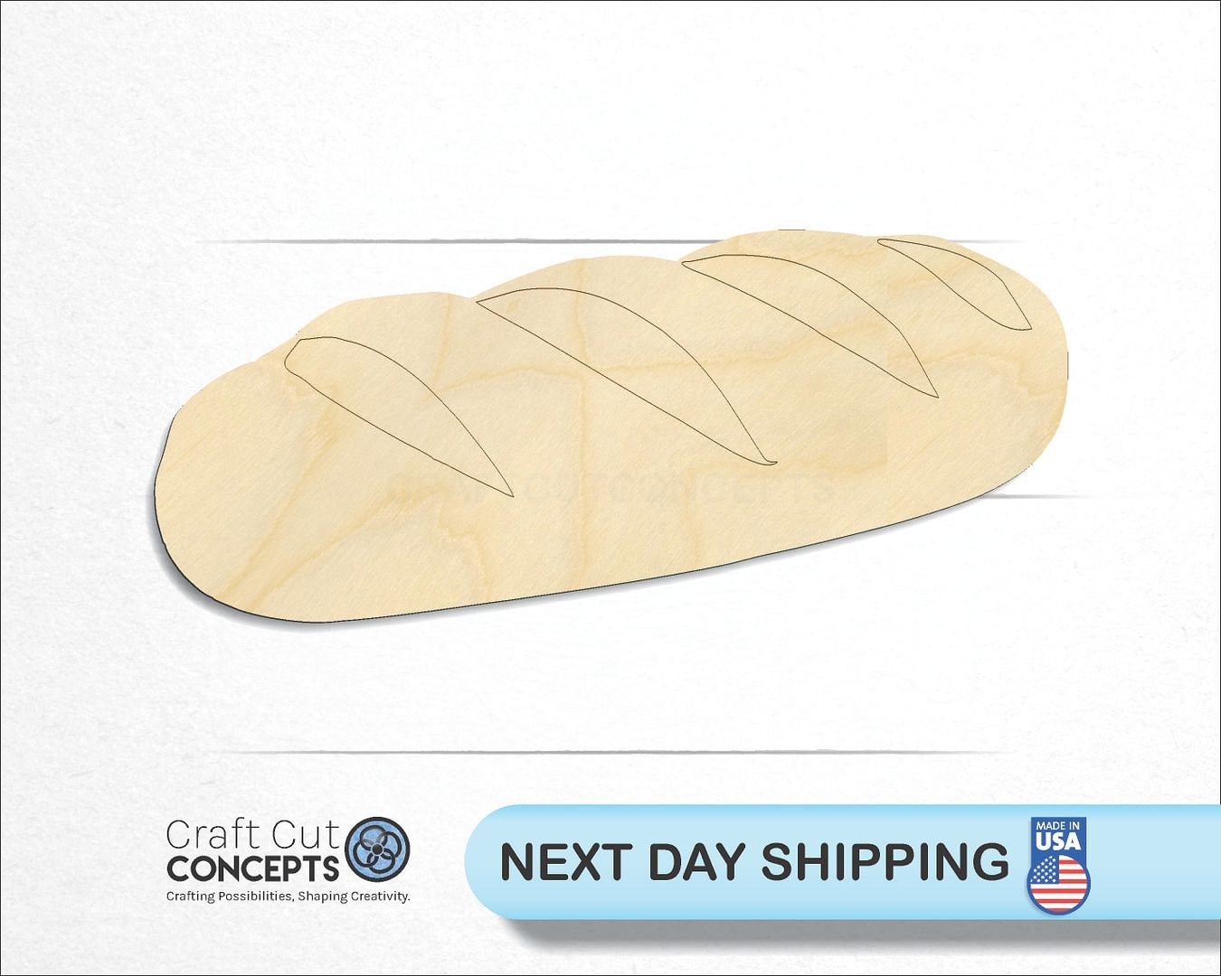Bread Loaf Laser Cut Unfinished Wood Cutout Craft Shapes Etsy