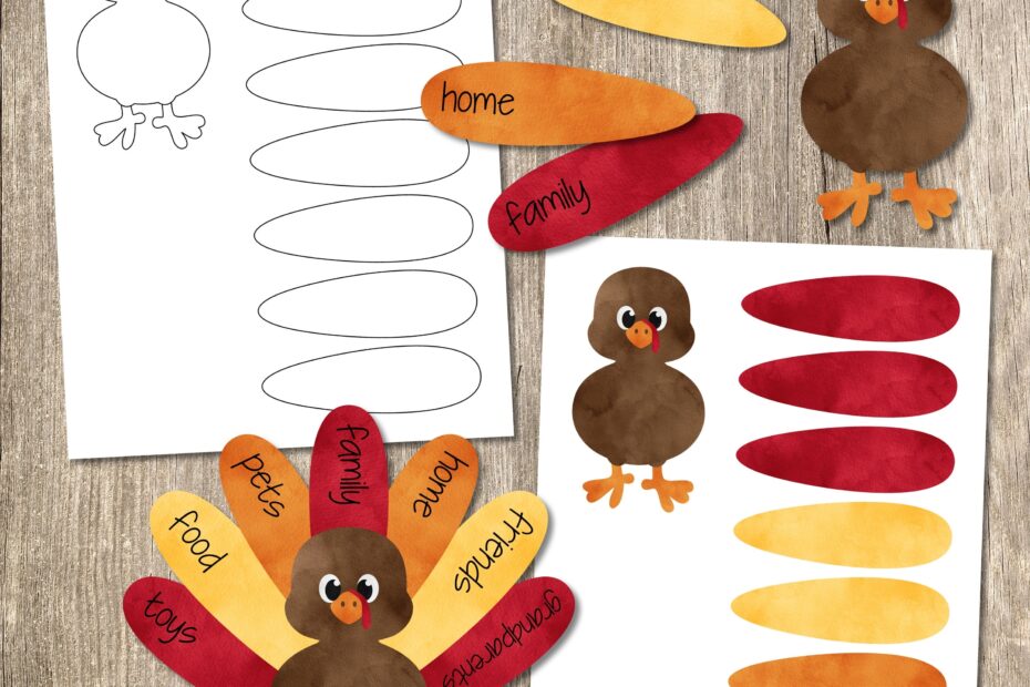 Build A Turkey Kid s Craft Printable Thanksgiving Craft Printable Turkey Craft Thanksgiving Printable Thanksgiving Activity Printable