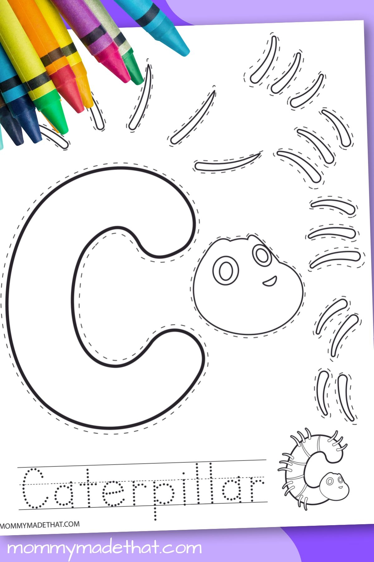 C Is For Caterpillar Free Printable Letter C Craft