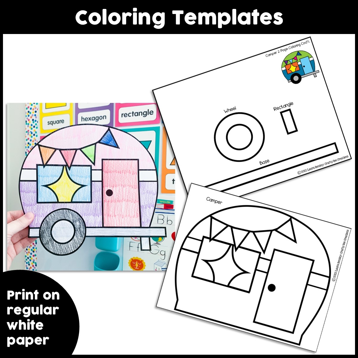 Camper Craft Camping Craft Activity Camping Theme Activities Trailer Made By Teachers