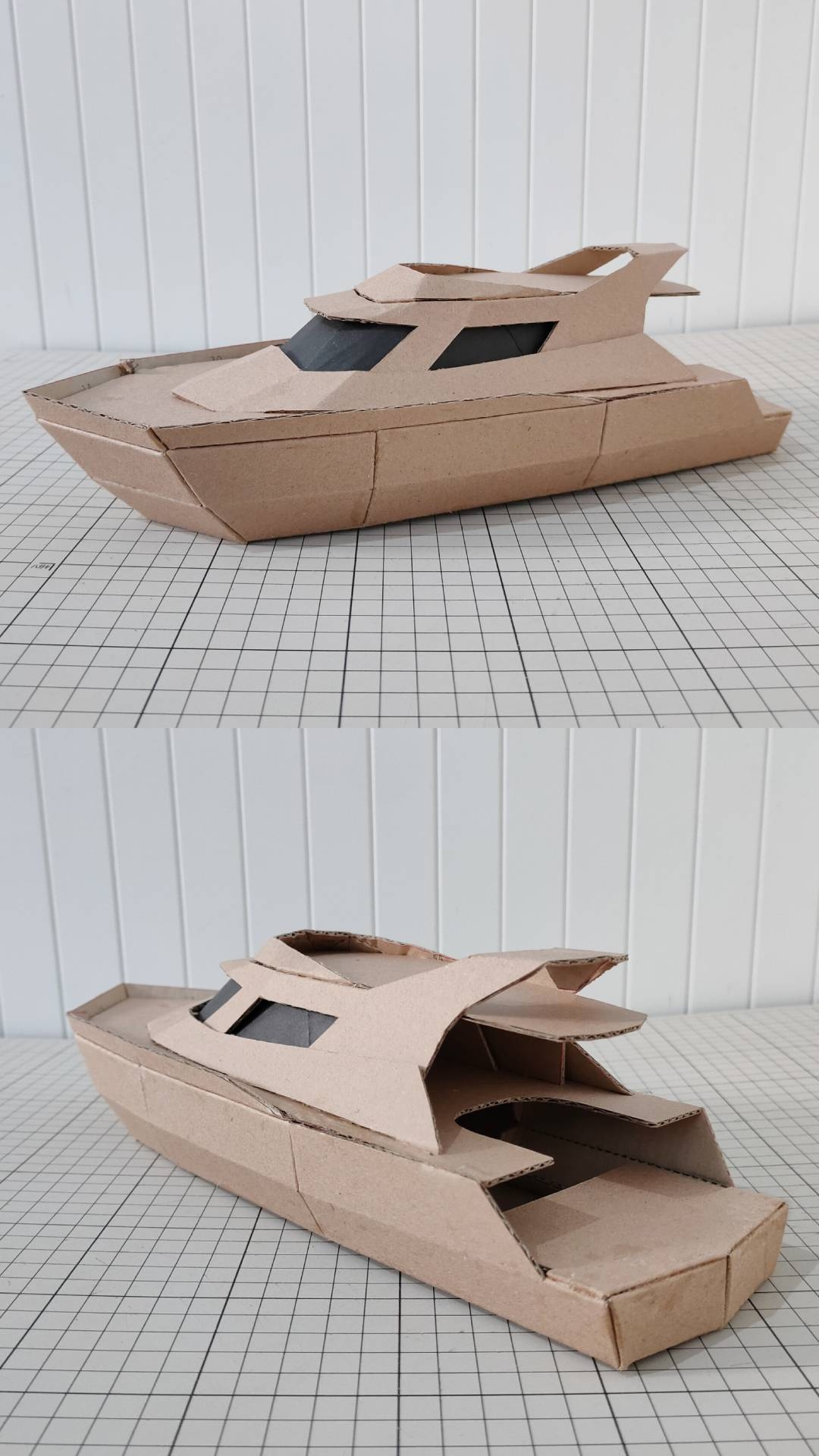 Cardboard Yacht Boat Templates