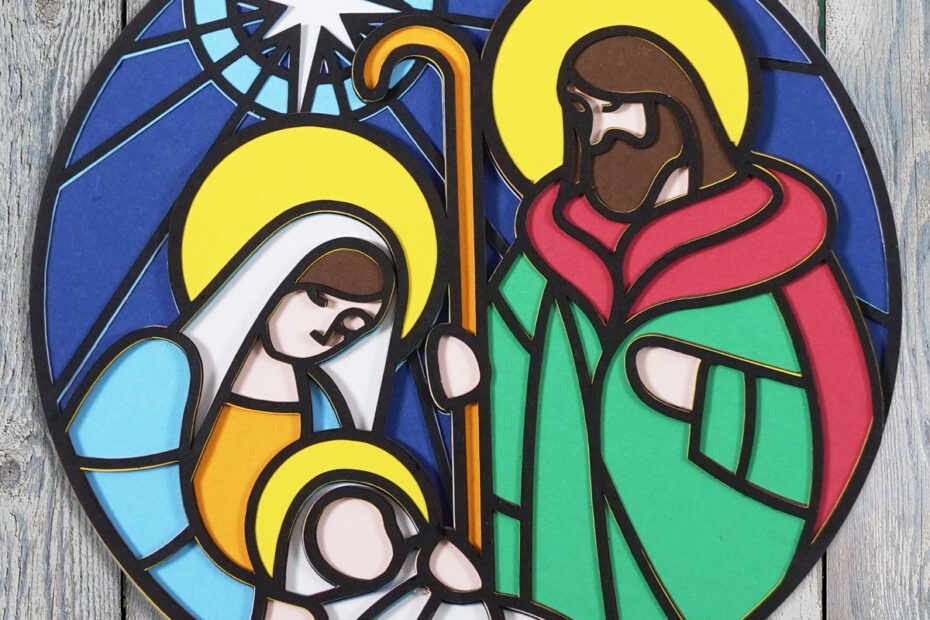 CCC Day 13 Stained Glass Effect Nativity Scene Craft With Sarah