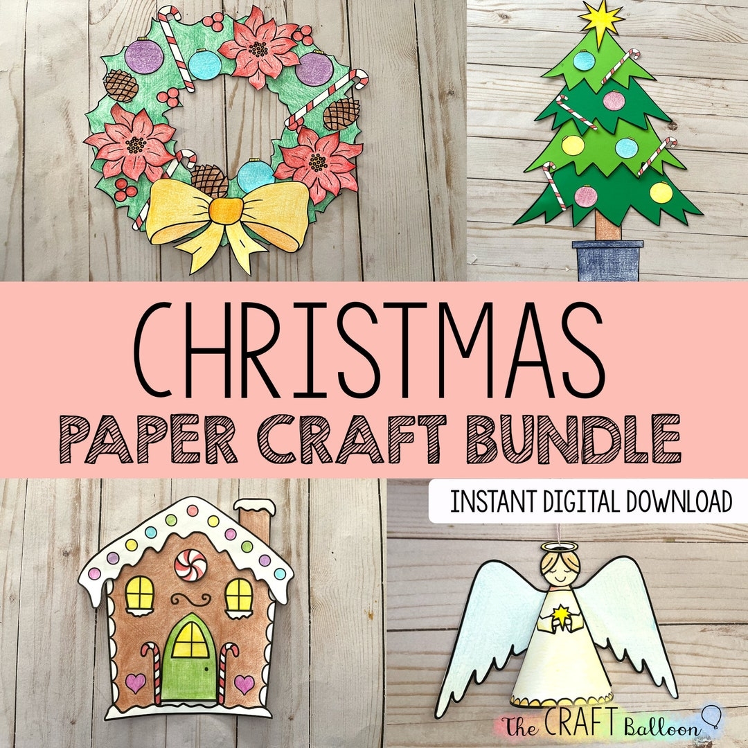 christmas printable paper crafts templates