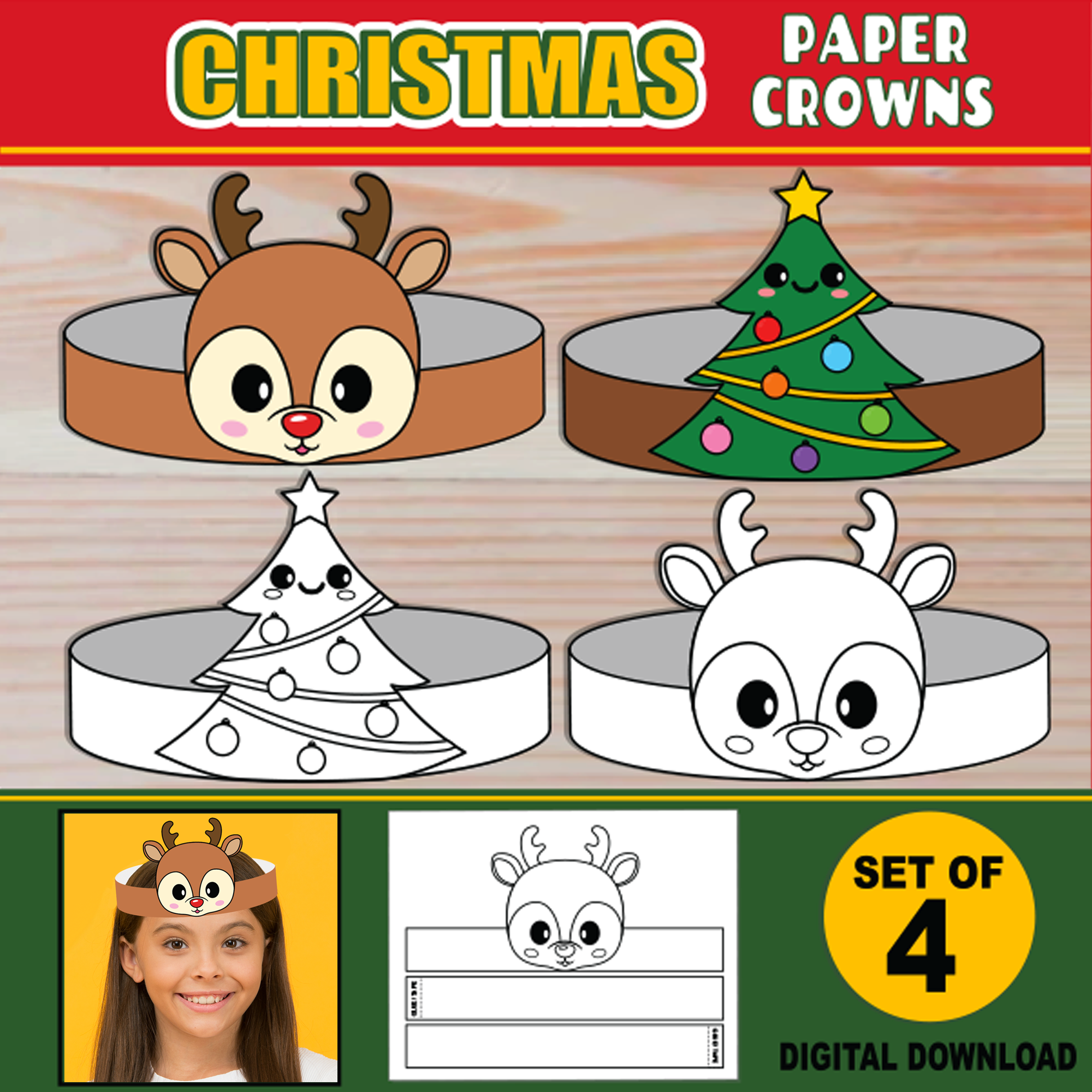 printable christmas craft template