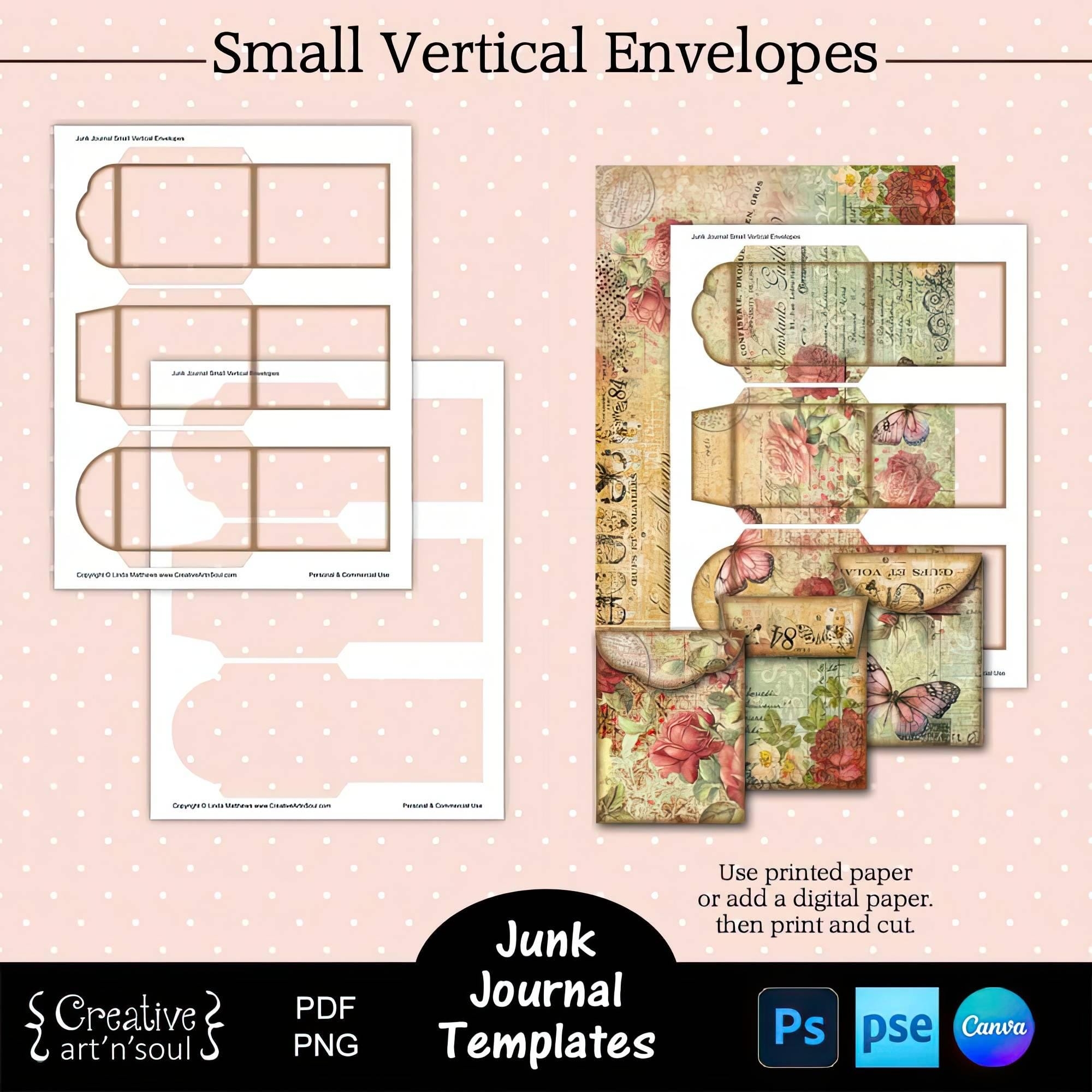 Coin Envelope Template Etsy
