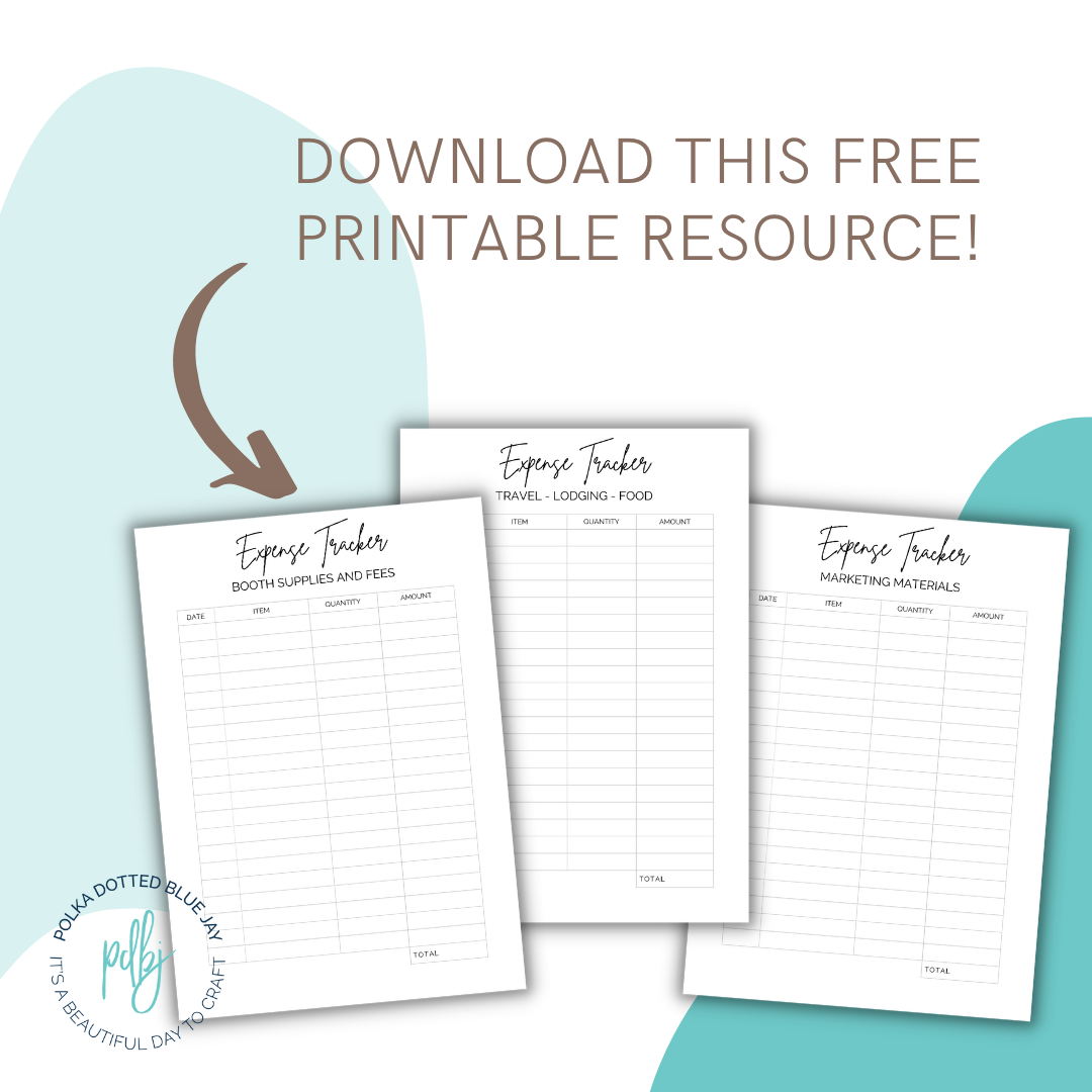 printable craft fair tracker sheet template