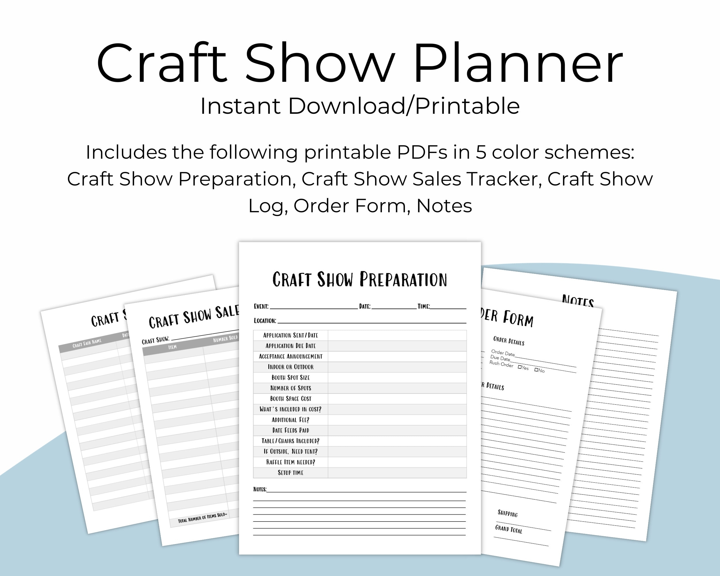 printable craft fair application template