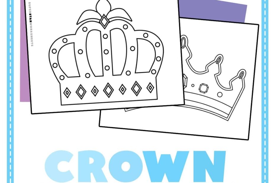 Crown Template Free Printables Superstar Worksheets