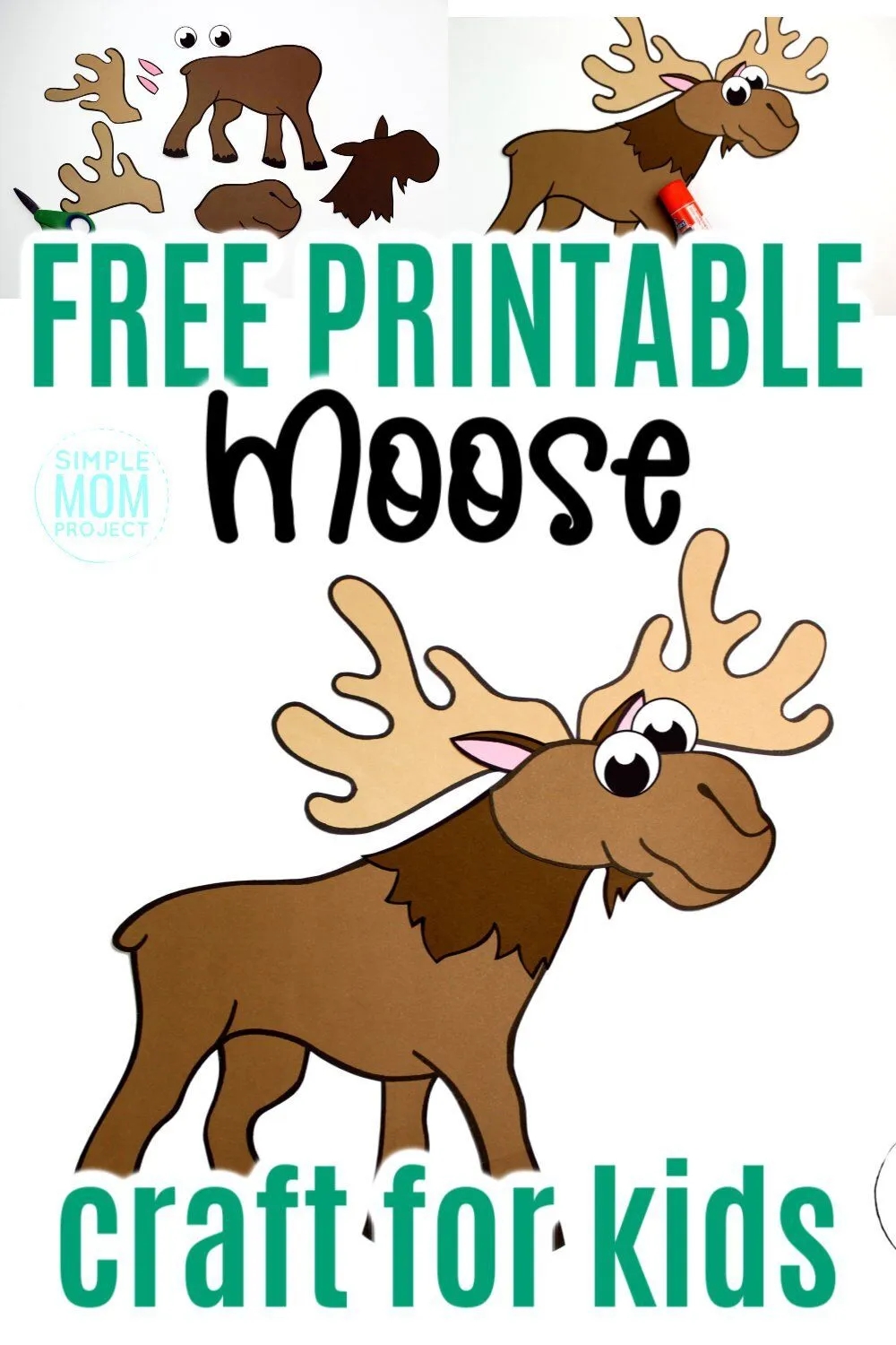 printable moose craft template