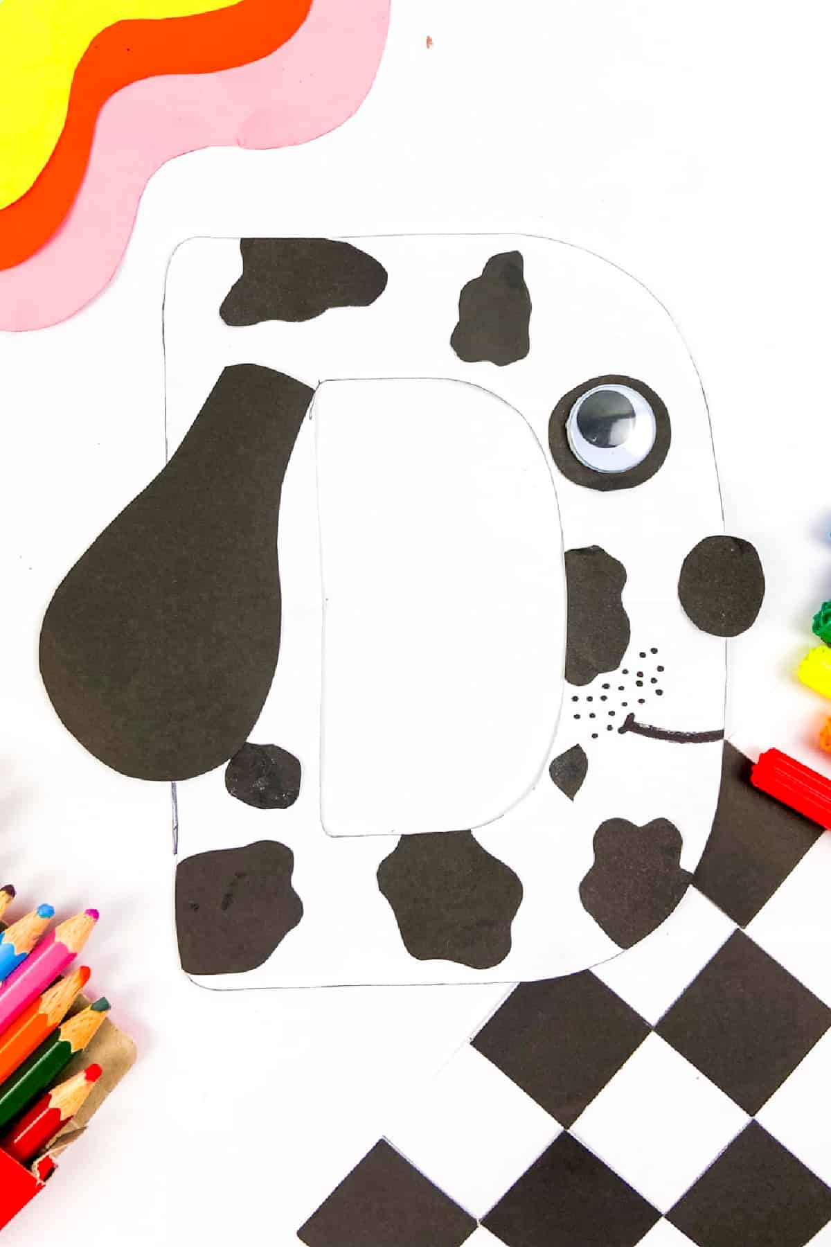 D Is For Dog Craft With Printable Letter D Made With HAPPY
