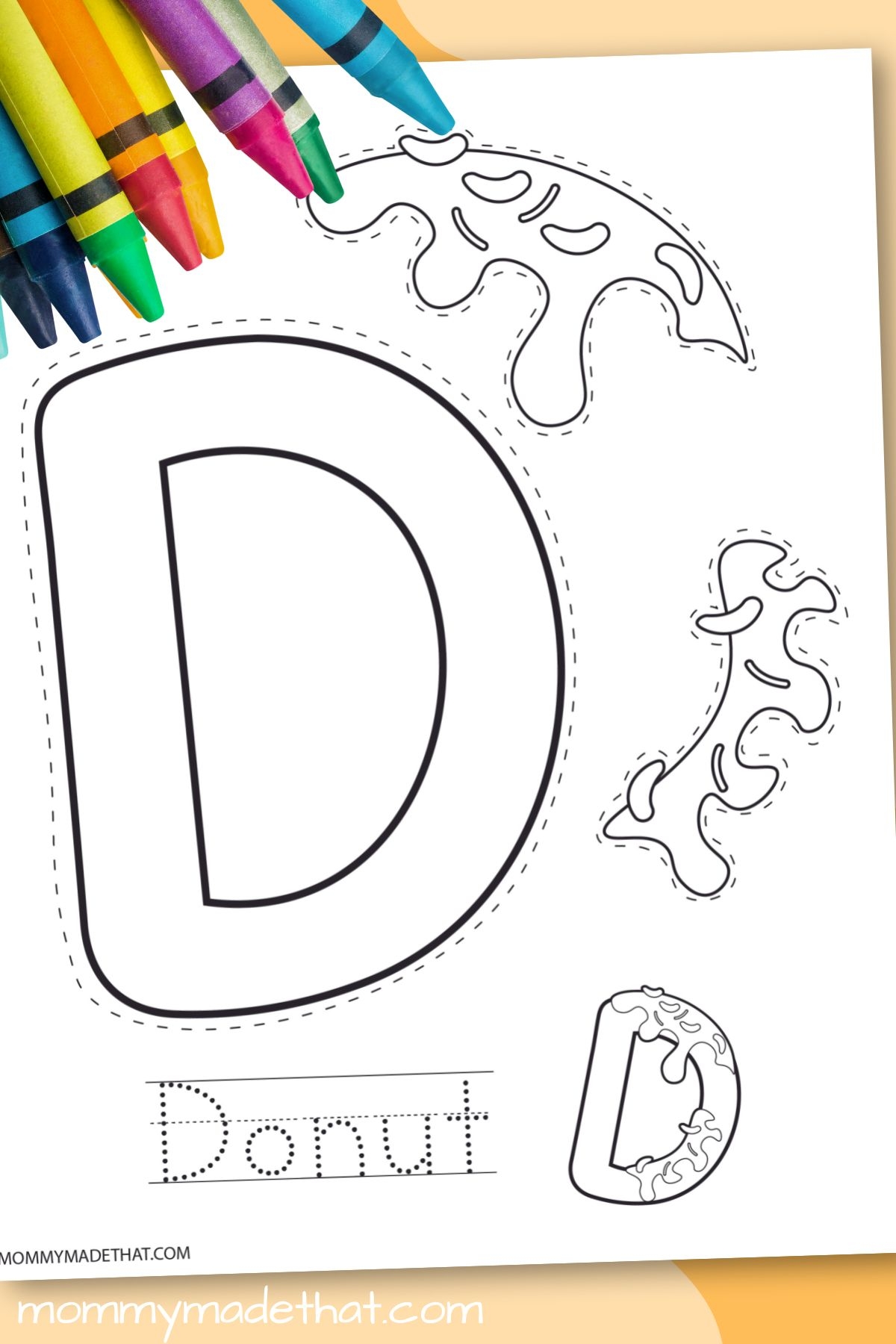 letter d crafts template printable