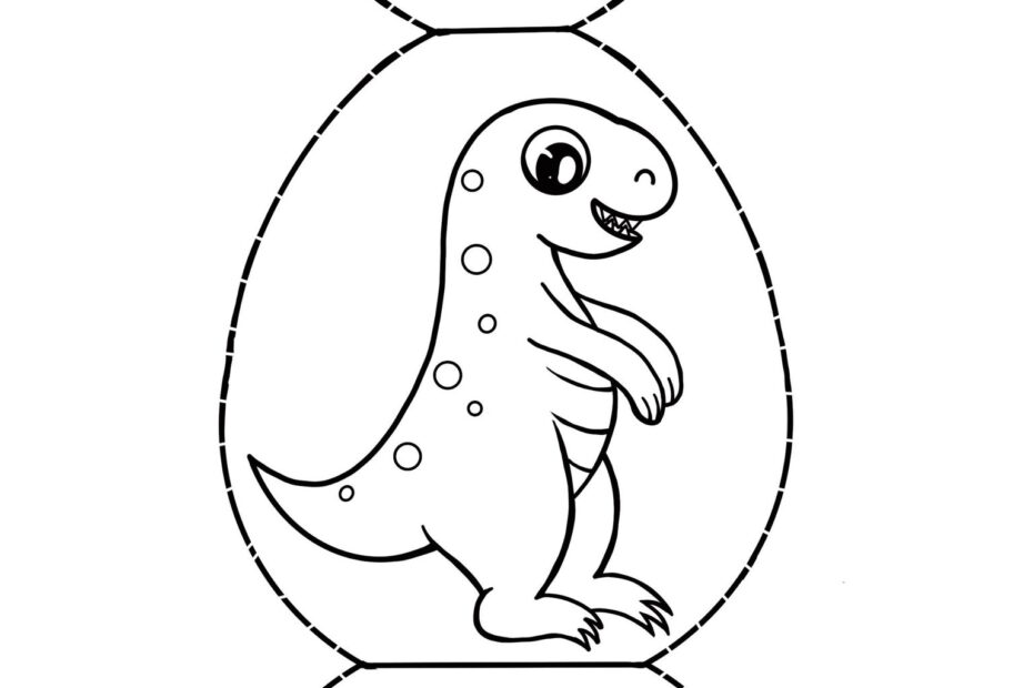Dinosaur Egg Craft With Printable Template Hive
