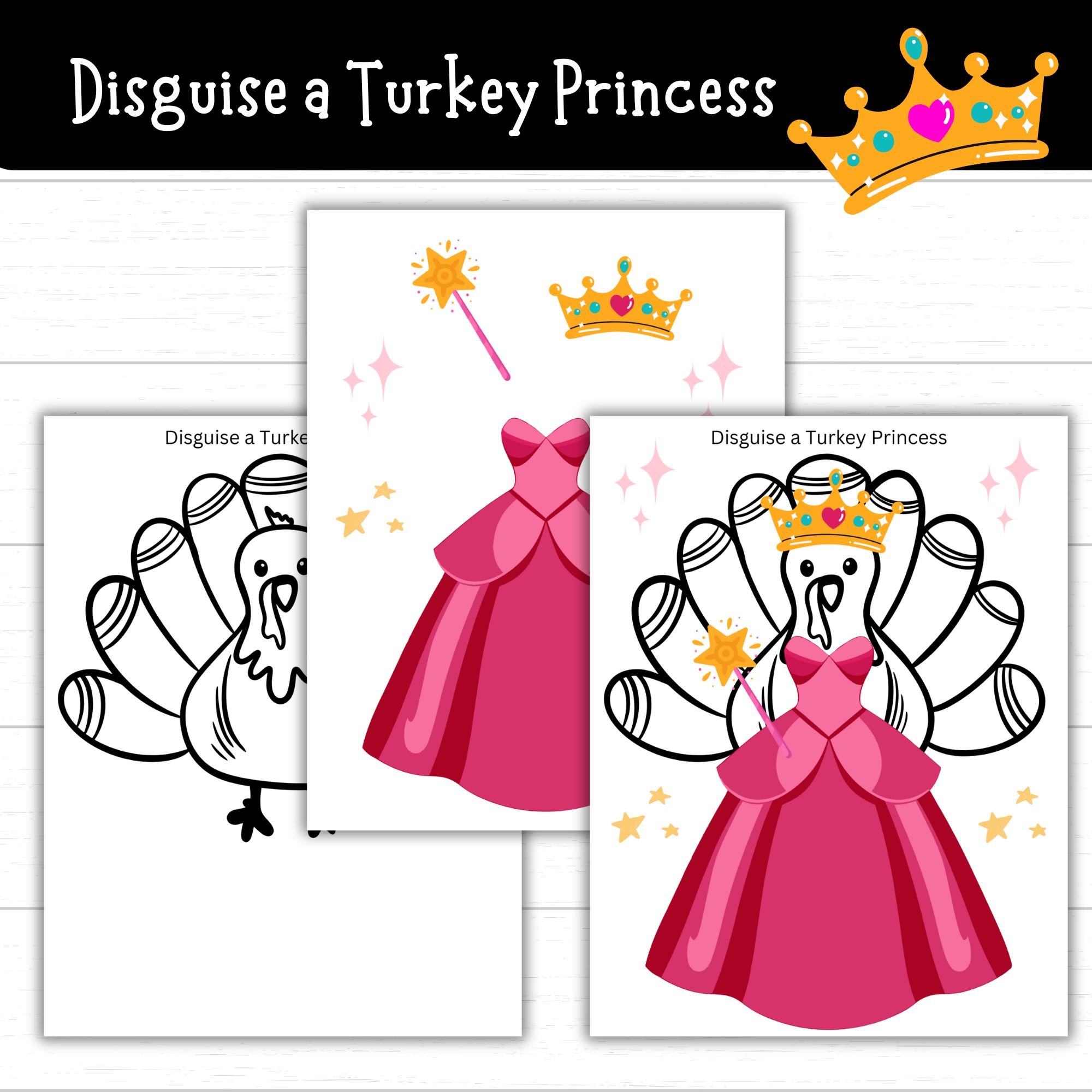 Disguise A Turkey Princess Turkey In Disguise Princess Princess Turkey Princess Turkey Disguise Disguise A Turkey Project Turkey Idea Etsy