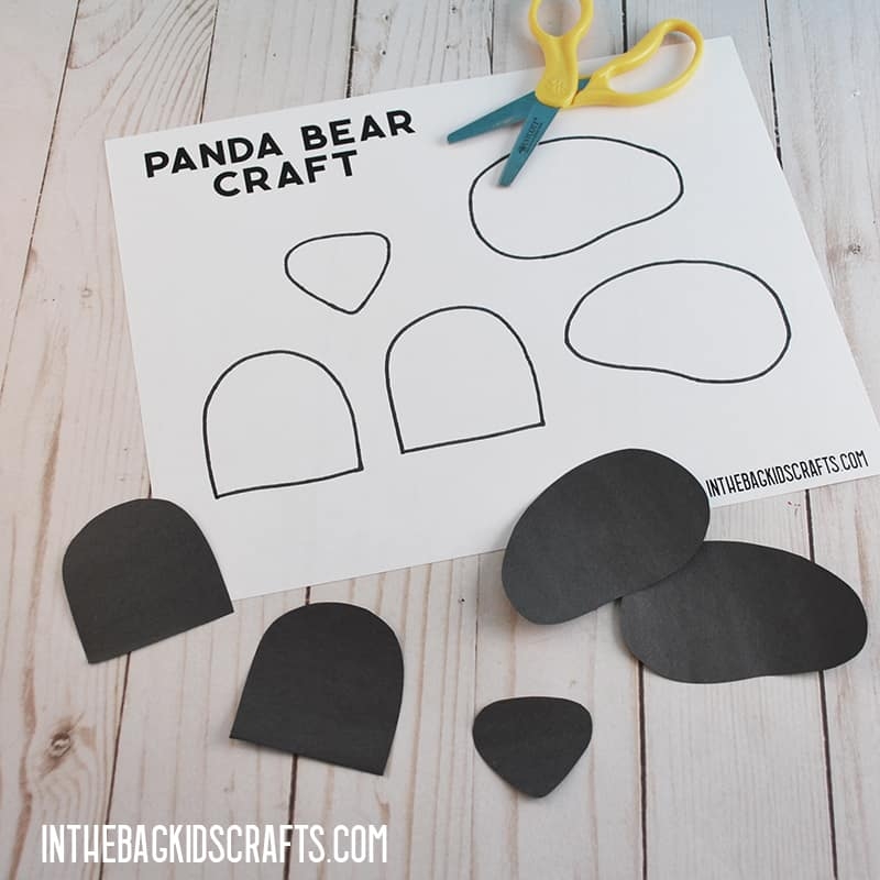 printable panda craft template