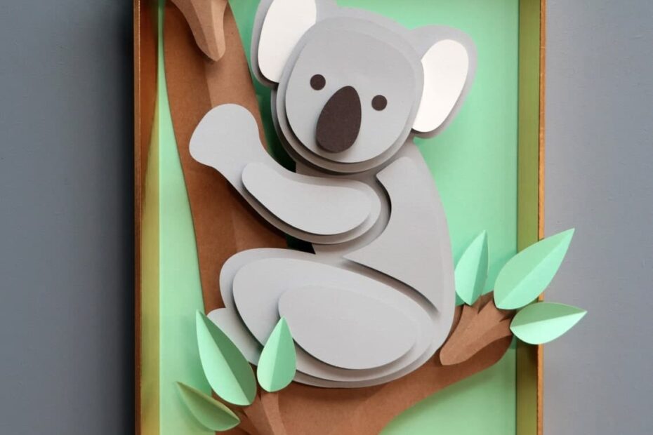 DIY Printable Koala Template Assemblishop