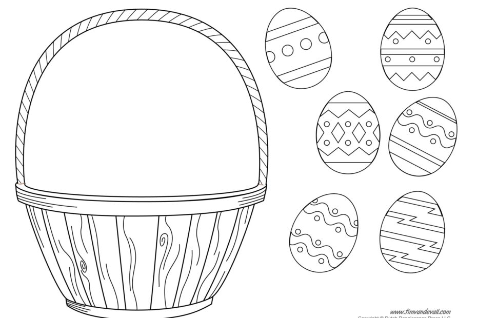 Easter Basket Template Easter Basket Clipart U0026 Easter Craft