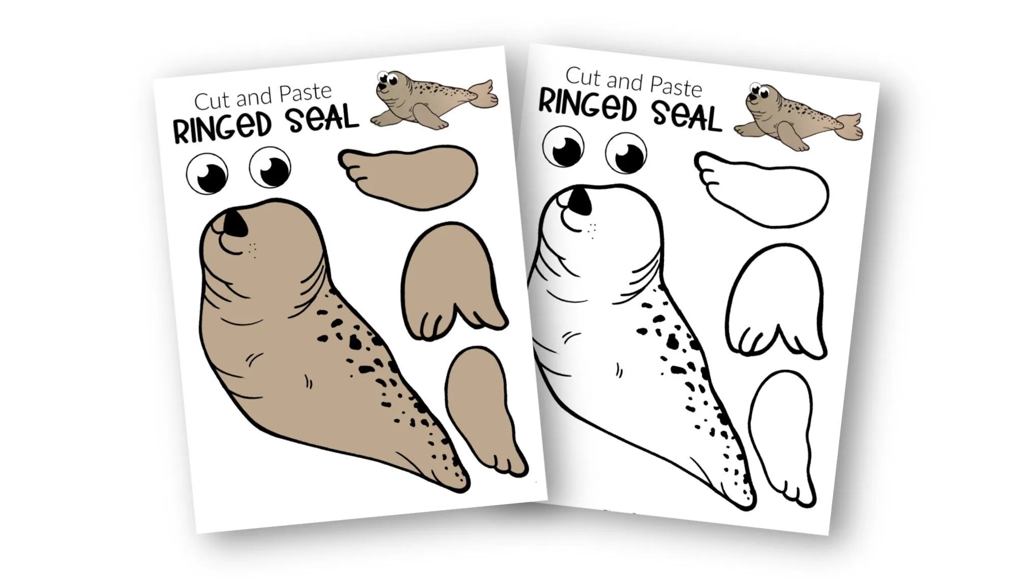 Easy DiY Arctic Seal Craft For Kids With Free Template Simple Mom Project